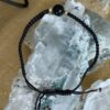 black obsidian hand woven bracelet brb