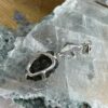 this is magnificent moldavite with herkimer diamond silver pendant thecrystalcave.com.au