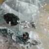 this is magnificent moldavite with herkimer diamond silver pendant thecrystalcave.com.au