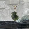 this is magnificent moldavite silver pendant thecrystalcave.com.au