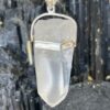 Lemurian Seed crystal pendant set in 925 silver. Ancient wisdom and earthly beauty. thecrystalcave.com.au