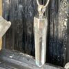 This is a Colombian Lemurian 'Blade of Light' pendant set in 925 silver. Water clear they are high vibrational stones, clarity and joy. thecrystalcave.com.au