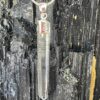This is a Colombian Lemurian 'Blade of Light' pendant set in 925 silver. Water clear they are high vibrational stones, clarity and joy. thecrystalcave.com.au