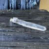 This is a Colombian Lemurian 'Blade of Light' pendant set in 925 silver. Water clear they are high vibrational stones, clarity and joy. thecrystalcave.com.au