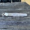 This is a Colombian Lemurian 'Blade of Light' pendant set in 925 silver. Water clear they are high vibrational stones, clarity and joy. thecrystalcave.com.au