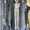 This is a Colombian Lemurian 'Blade of Light' pendant set in 925 silver. Water clear they are high vibrational stones, clarity and joy. thecrystalcave.com.au