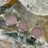 Beautiful kunzite hearts pendant set in silver