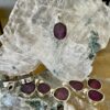 This Ruby Slice set in 925 silver is a beautiful pendant. Courage, love and compassion thecrystalcave.com.au