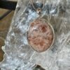 this is an oval sunstone pendant set in 925 stirling silver. it is quite beautiful. Sunstone is a stone of joy. thecrystalcave.com.au