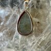 This is a beautiful Labradorite cabochon pendant in Stirling silver. thecrystalcave.com.au