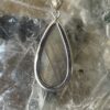 This is a beautiful Labradorite cabochon pendant in Stirling silver. thecrystalcave.com.au