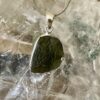 beautiful moldavite 925 sterling silver pendant