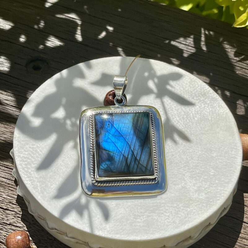 This is Labradorite protective pendant