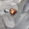 Sunstone heart pendant