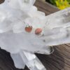 Sunstone Heart Necklace Pendant Earrings Set
