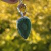 Solar Root – Citrine & Malachite Silver Pendant (4.6g)