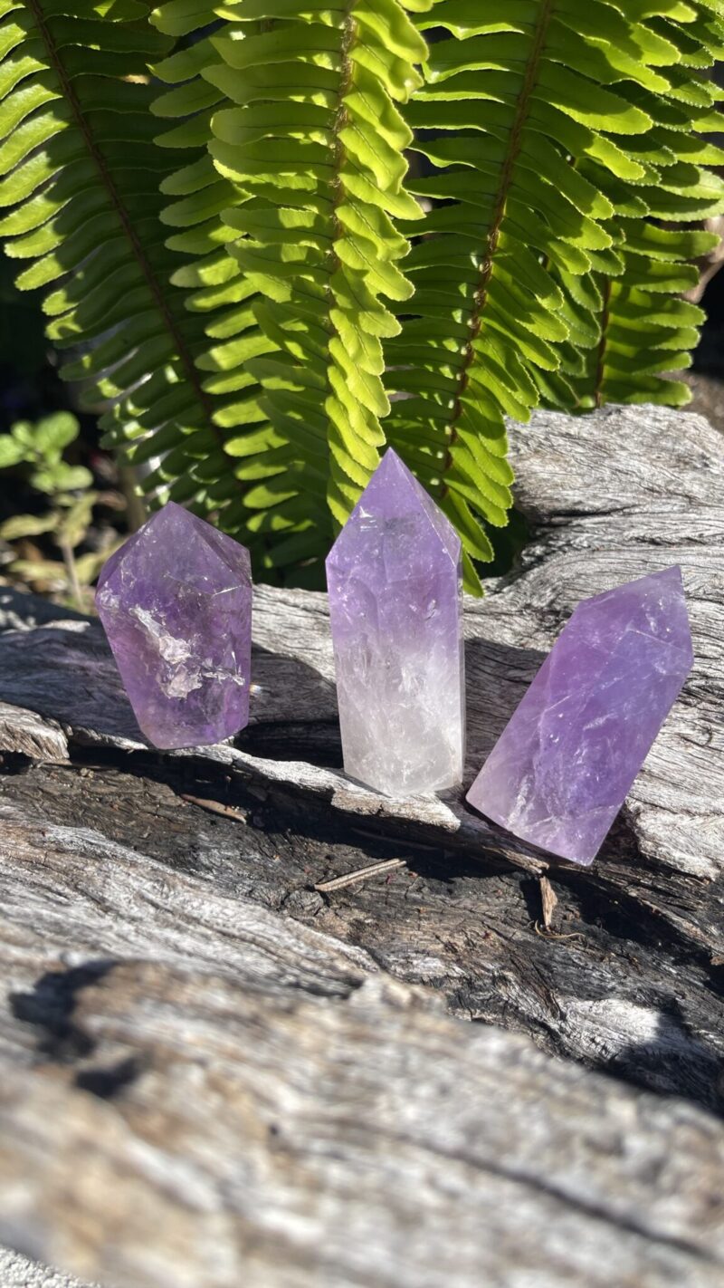 “Trinity of Light” – Amethyst Generator 3-Pack (Clear & Radiant)