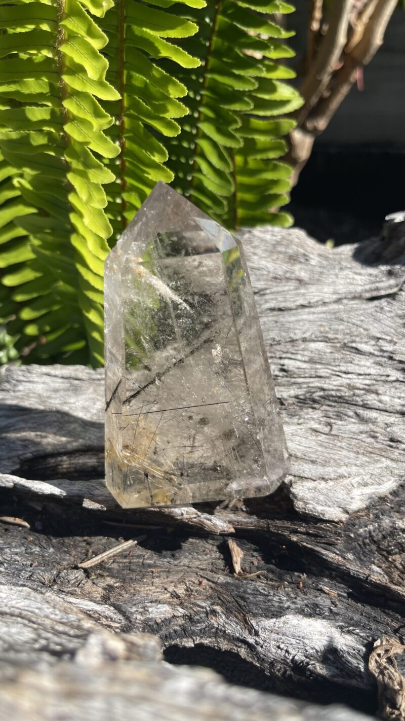 “Timeline Alchemist” – Smoky Citrine with Black Rutile & Time Link Generator