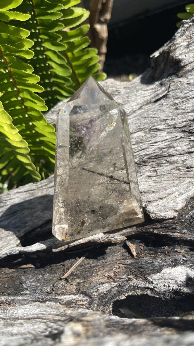 “Timeline Alchemist” – Smoky Citrine with Black Rutile & Time Link Generator