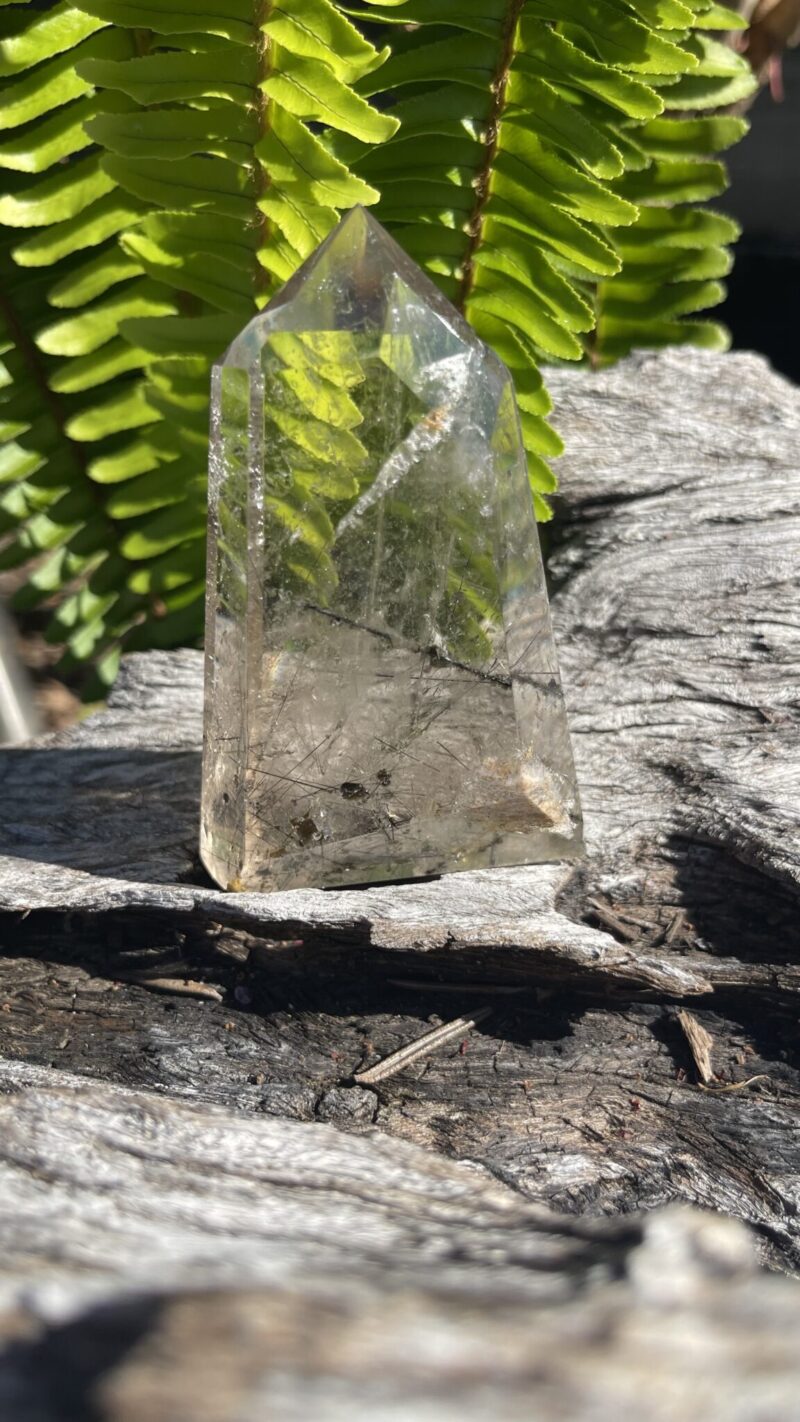 “Timeline Alchemist” – Smoky Citrine with Black Rutile & Time Link Generator