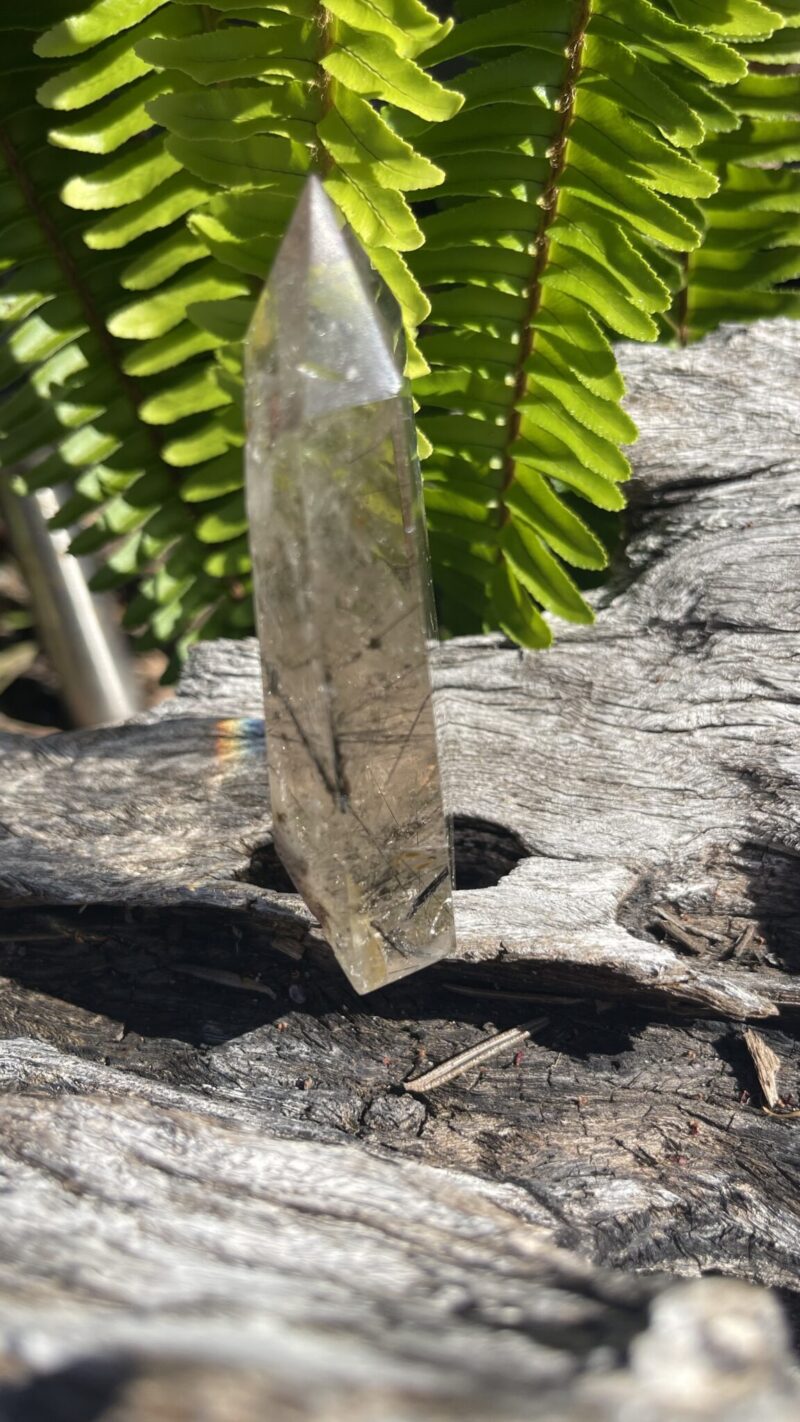 “Timeline Alchemist” – Smoky Citrine with Black Rutile & Time Link Generator