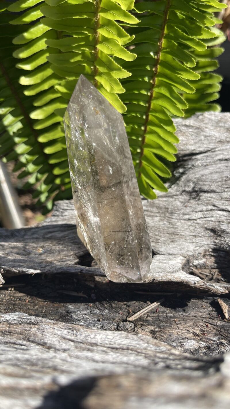 “Timeline Alchemist” – Smoky Citrine with Black Rutile & Time Link Generator